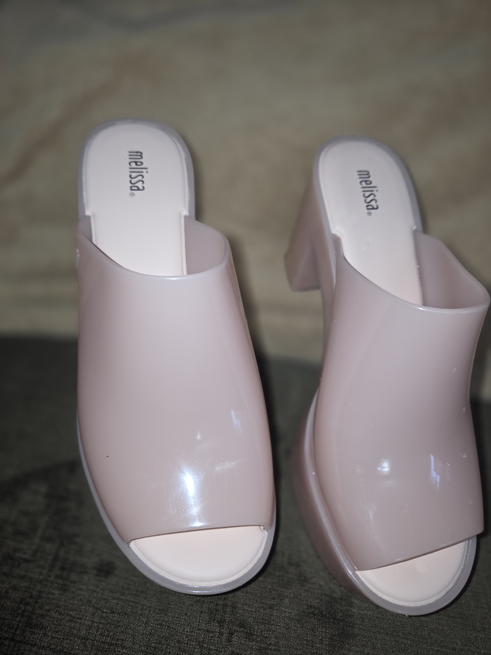 Melissa Women's Pink Open-Toe Mule Heels